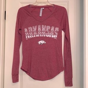 Arkansas Razorbacks Long Sleeve T-shirt, Small